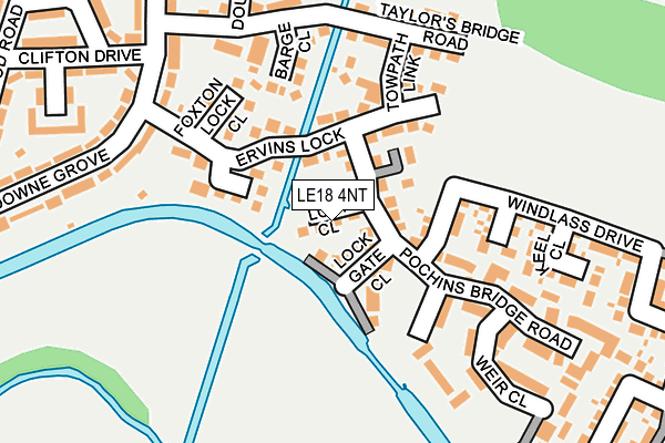 LE18 4NT map - OS OpenMap – Local (Ordnance Survey)
