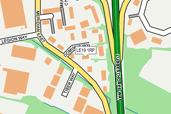 LE19 1RP map - OS OpenMap – Local (Ordnance Survey)