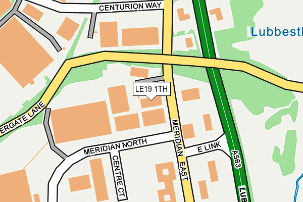 LE19 1TH map - OS OpenMap – Local (Ordnance Survey)