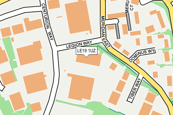 LE19 1UZ map - OS OpenMap – Local (Ordnance Survey)