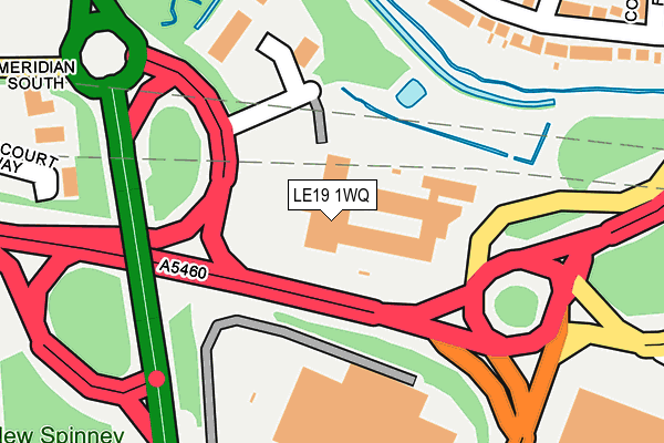 LE19 1WQ map - OS OpenMap – Local (Ordnance Survey)