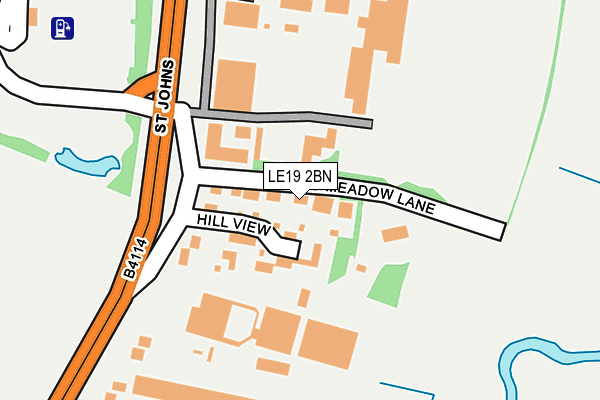LE19 2BN map - OS OpenMap – Local (Ordnance Survey)