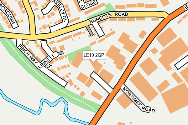 LE19 2GP map - OS OpenMap – Local (Ordnance Survey)