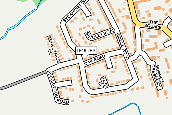 LE19 2HP map - OS OpenMap – Local (Ordnance Survey)