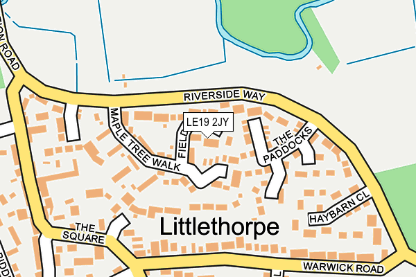 LE19 2JY map - OS OpenMap – Local (Ordnance Survey)