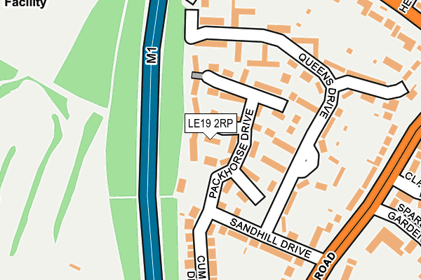 LE19 2RP map - OS OpenMap – Local (Ordnance Survey)