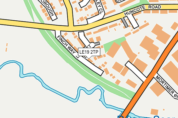 LE19 2TP map - OS OpenMap – Local (Ordnance Survey)