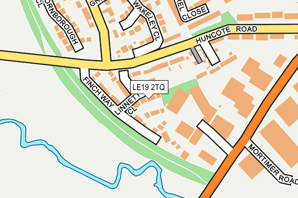 LE19 2TQ map - OS OpenMap – Local (Ordnance Survey)