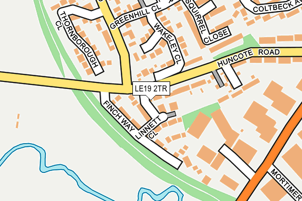 LE19 2TR map - OS OpenMap – Local (Ordnance Survey)
