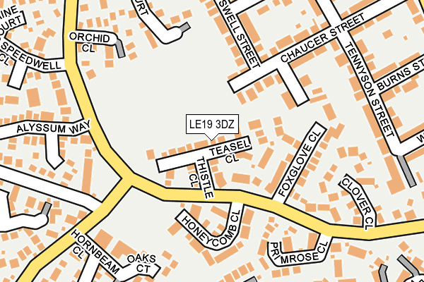 LE19 3DZ map - OS OpenMap – Local (Ordnance Survey)