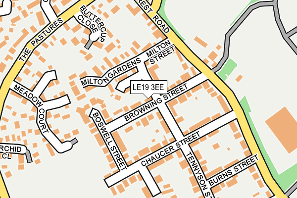 Map of LYCETT AND SNOWDEN PROPERTIES LTD at local scale