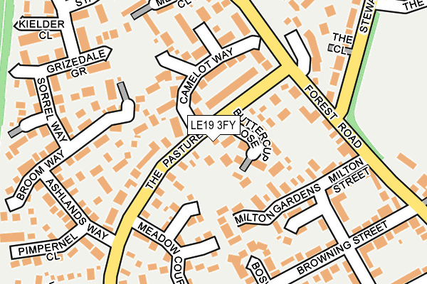 LE19 3FY map - OS OpenMap – Local (Ordnance Survey)