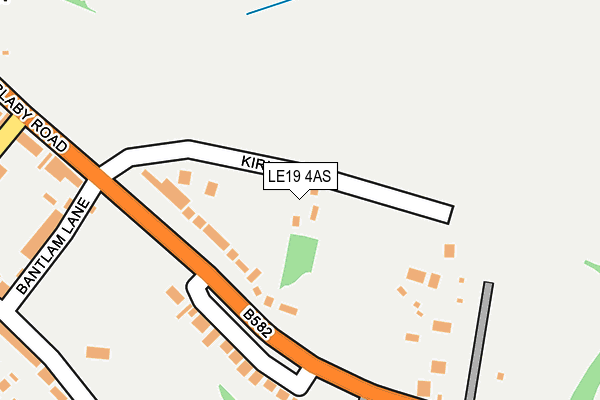 LE19 4AS map - OS OpenMap – Local (Ordnance Survey)