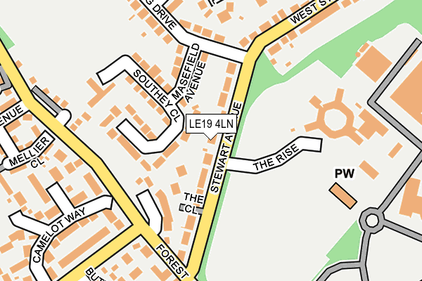 Map of THE AVENUE PRACTICE LIMITED at local scale