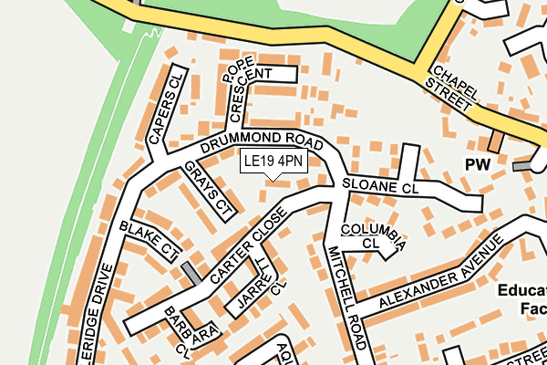 LE19 4PN map - OS OpenMap – Local (Ordnance Survey)