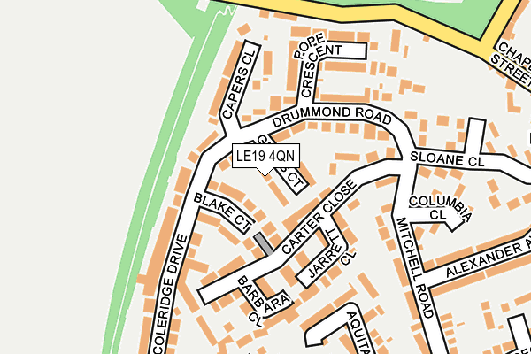 LE19 4QN map - OS OpenMap – Local (Ordnance Survey)