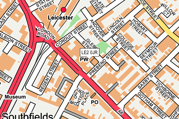 LE2 0JR map - OS OpenMap – Local (Ordnance Survey)