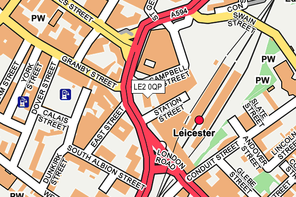 LE2 0QP map - OS OpenMap – Local (Ordnance Survey)
