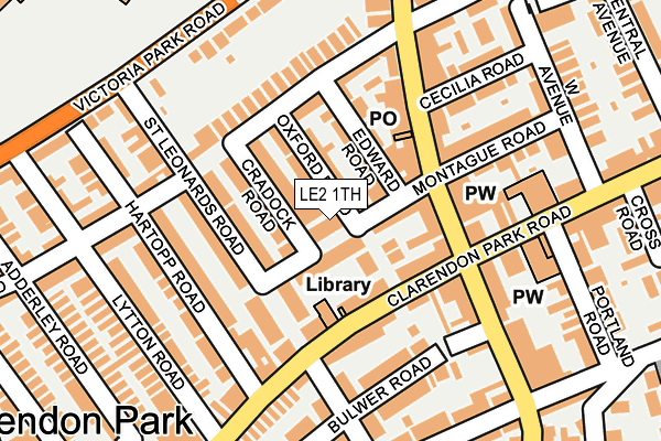 LE2 1TH map - OS OpenMap – Local (Ordnance Survey)