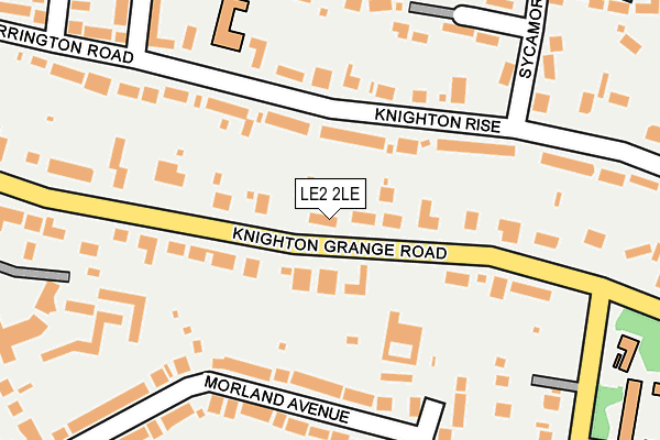 LE2 2LE map - OS OpenMap – Local (Ordnance Survey)