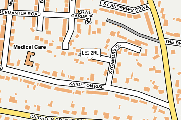 LE2 2RL map - OS OpenMap – Local (Ordnance Survey)