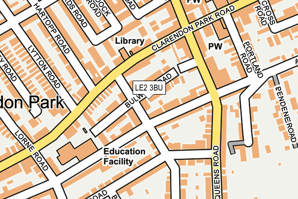 LE2 3BU map - OS OpenMap – Local (Ordnance Survey)