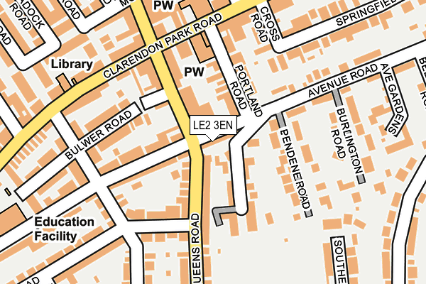 LE2 3EN map - OS OpenMap – Local (Ordnance Survey)