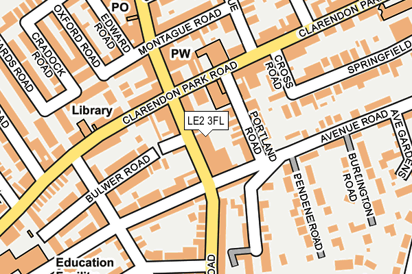 LE2 3FL map - OS OpenMap – Local (Ordnance Survey)