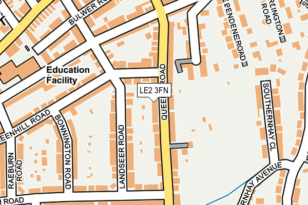 LE2 3FN map - OS OpenMap – Local (Ordnance Survey)