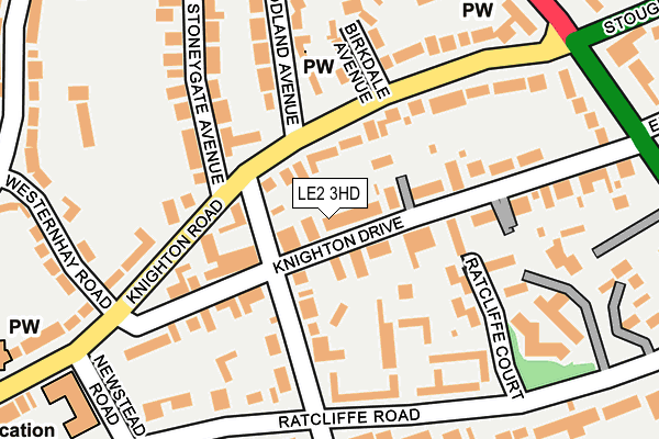 LE2 3HD map - OS OpenMap – Local (Ordnance Survey)