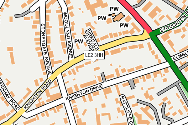 LE2 3HH map - OS OpenMap – Local (Ordnance Survey)