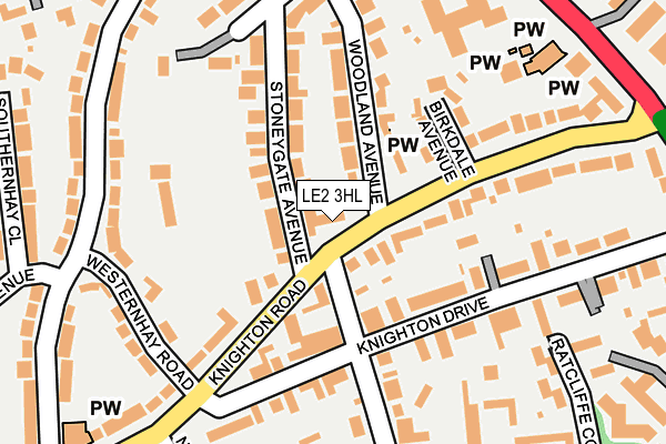 LE2 3HL map - OS OpenMap – Local (Ordnance Survey)