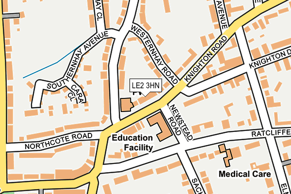 LE2 3HN map - OS OpenMap – Local (Ordnance Survey)