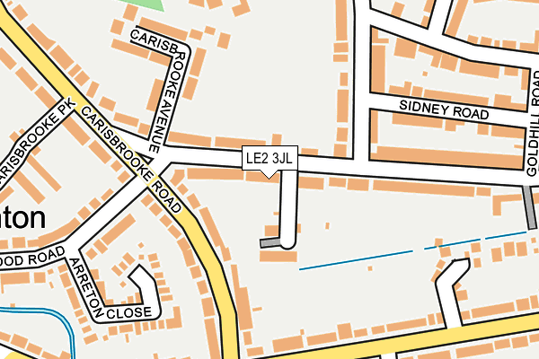 LE2 3JL map - OS OpenMap – Local (Ordnance Survey)