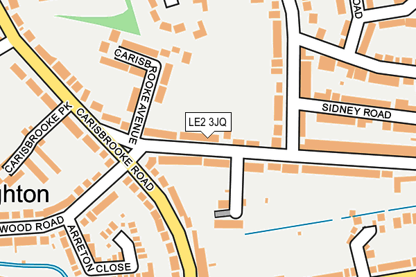 LE2 3JQ map - OS OpenMap – Local (Ordnance Survey)
