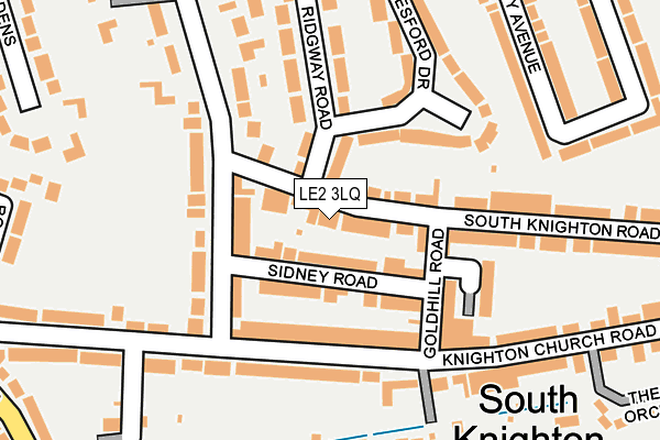LE2 3LQ map - OS OpenMap – Local (Ordnance Survey)