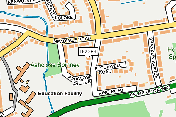 LE2 3PH map - OS OpenMap – Local (Ordnance Survey)