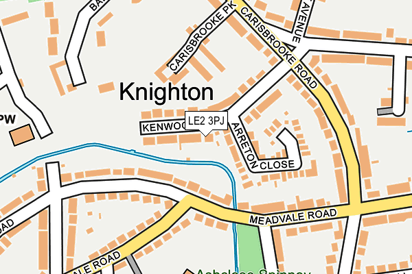 LE2 3PJ map - OS OpenMap – Local (Ordnance Survey)