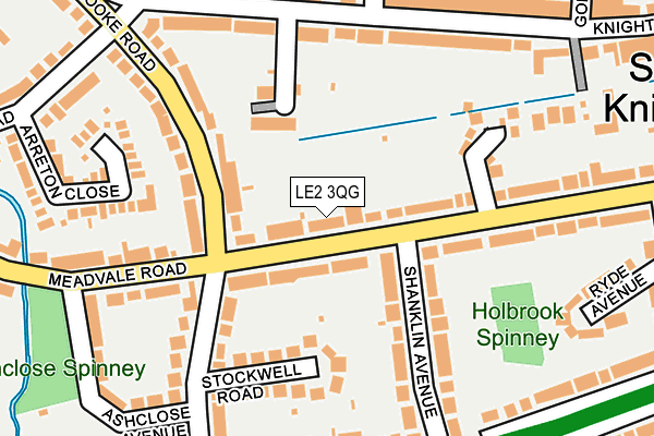 LE2 3QG map - OS OpenMap – Local (Ordnance Survey)