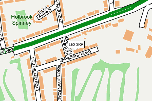 LE2 3RP map - OS OpenMap – Local (Ordnance Survey)