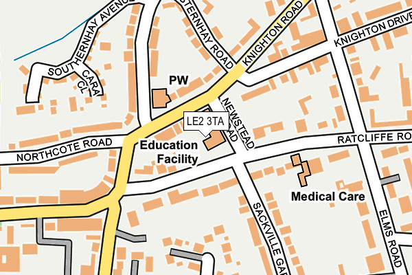 LE2 3TA map - OS OpenMap – Local (Ordnance Survey)