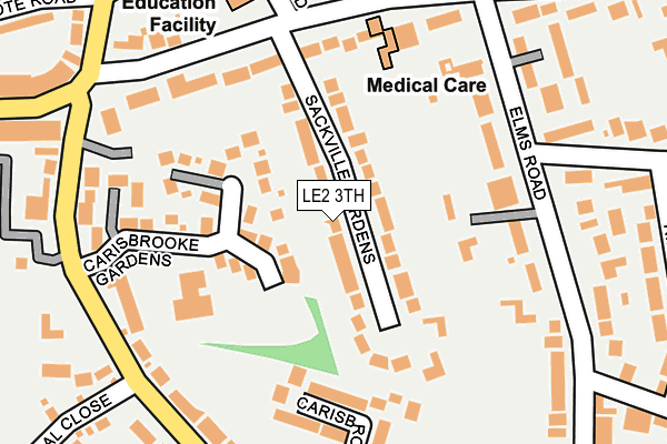 LE2 3TH map - OS OpenMap – Local (Ordnance Survey)