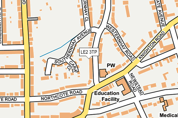 LE2 3TP map - OS OpenMap – Local (Ordnance Survey)