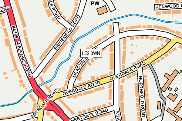 LE2 3WN map - OS OpenMap – Local (Ordnance Survey)