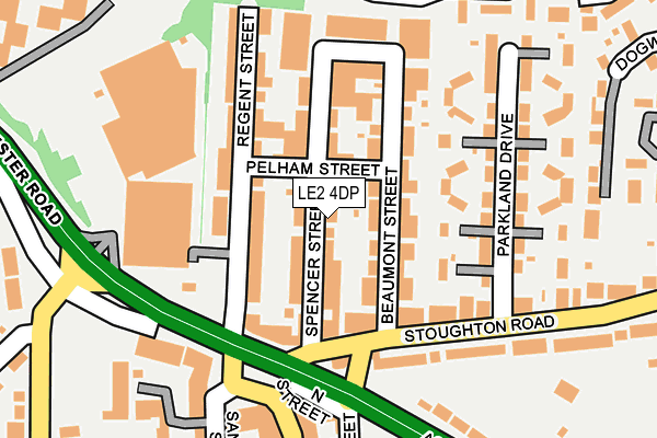 LE2 4DP map - OS OpenMap – Local (Ordnance Survey)
