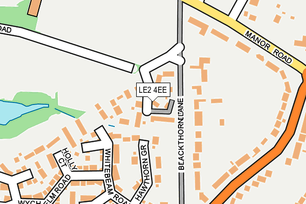 LE2 4EE map - OS OpenMap – Local (Ordnance Survey)