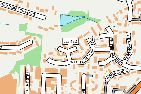 LE2 4EQ map - OS OpenMap – Local (Ordnance Survey)