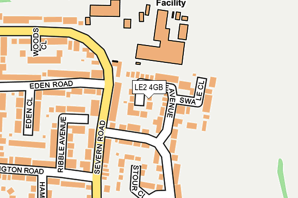LE2 4GB map - OS OpenMap – Local (Ordnance Survey)