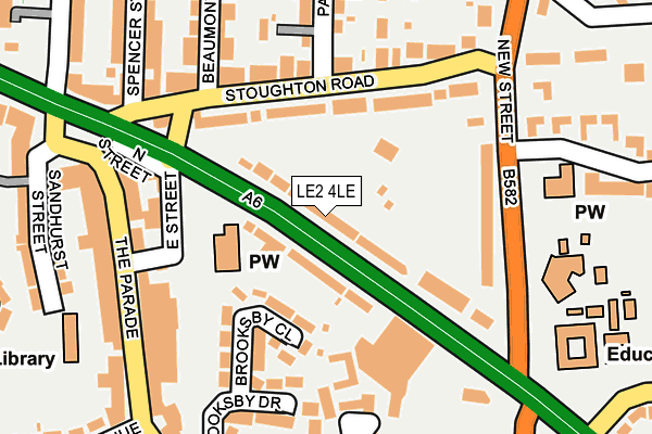 LE2 4LE map - OS OpenMap – Local (Ordnance Survey)
