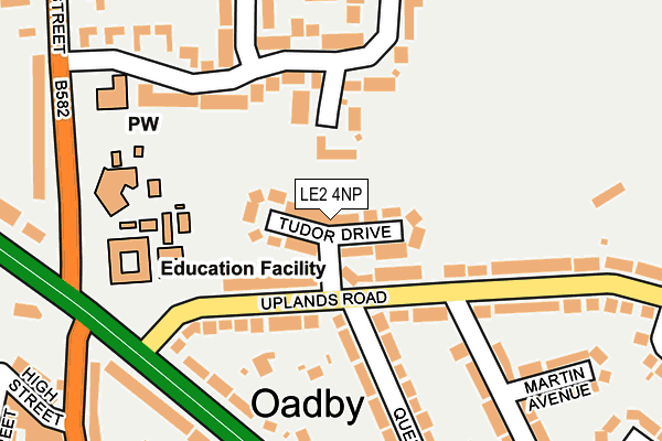 LE2 4NP map - OS OpenMap – Local (Ordnance Survey)